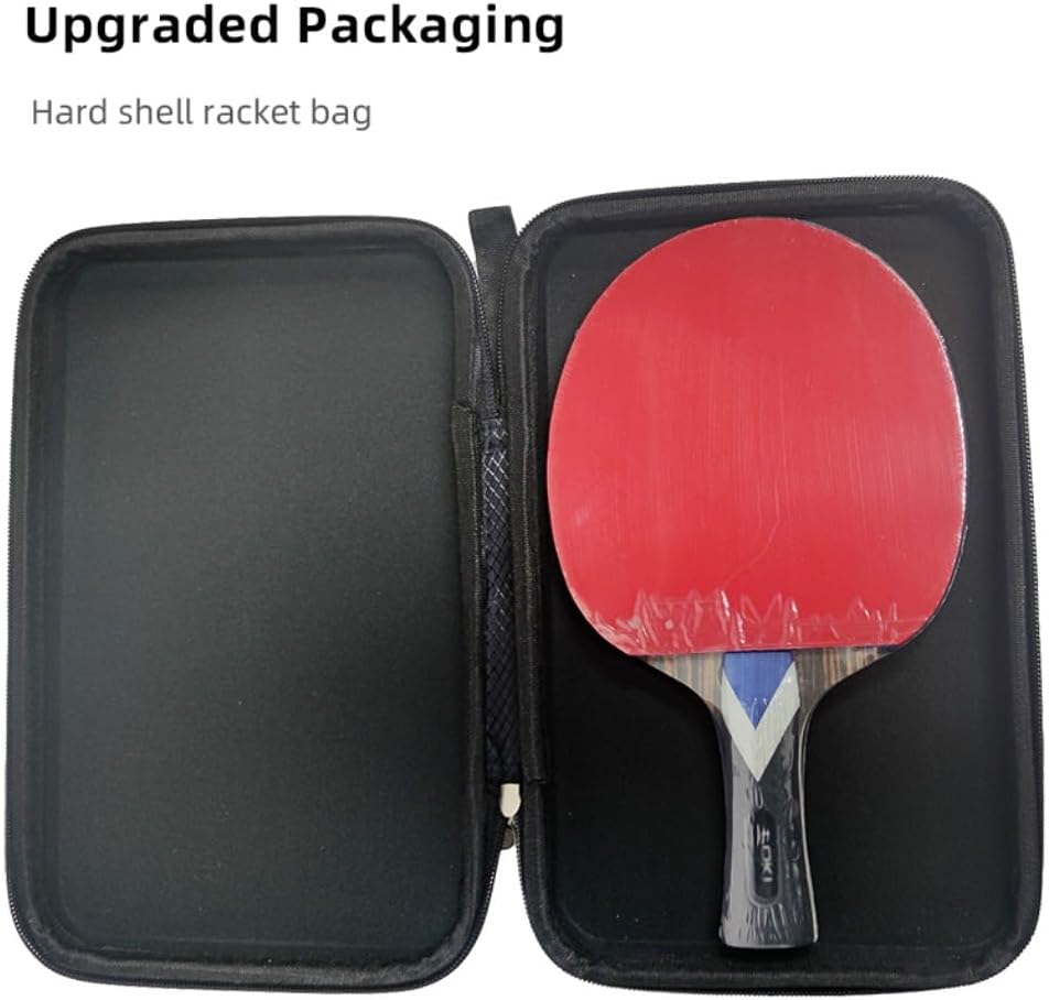 Loki – Raqueta de tenis de mesa de 7 estrellas profesional, ofensiva, goma adhesiva aprobada por la ITTF, 5 madera + 2 cuchillas de carbono