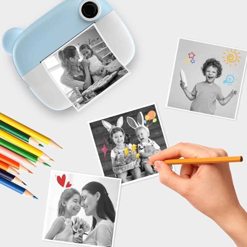 BetterJonny – 15 rollos de papel de impresión para cámara, rollos de 2.244 x 0.984 in, papel de cámara de impresión HD, papel de impresión térmica