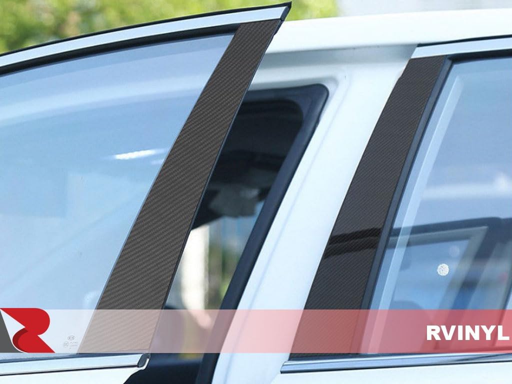 Rtrim – Adhesivo para poste de pilar compatible con Toyota Prius 2016-2022, color negro brillante