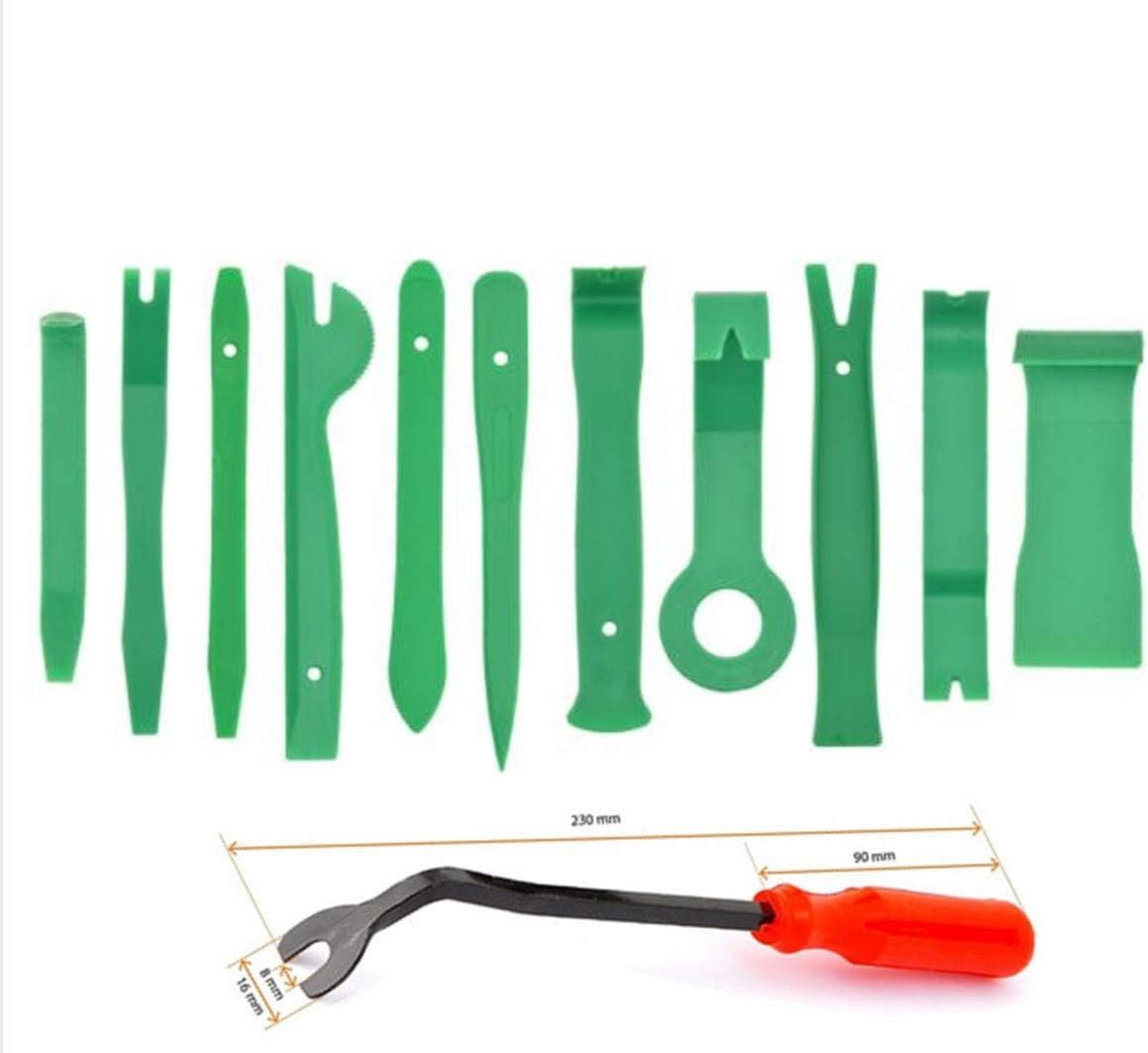 Kit de herramientas de extracción de moldura automática, herramienta de reparación de automóviles para audioradioCDGPSdesmontaje de puerta, clip de