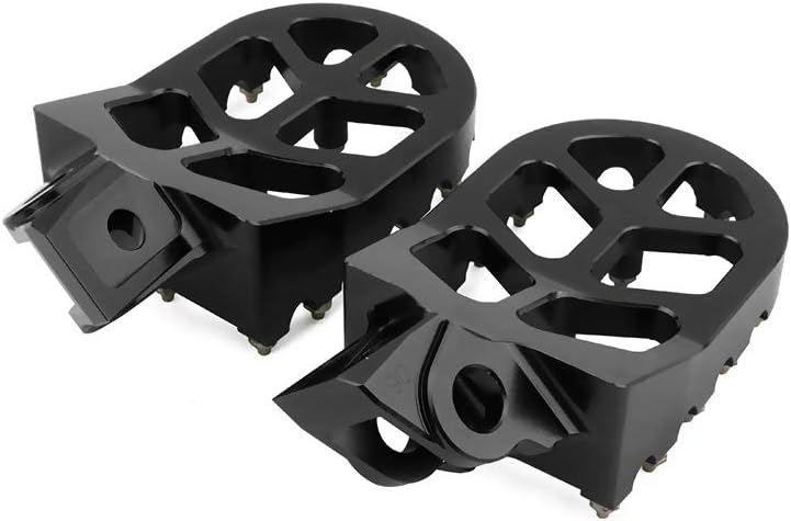 AnXin Estriberas para bicicleta de cross, reposapiés, pedales CNC MX para KX65 00-20 KX80 98-00 KX85 01-22 KX100 98-21 KLX140 08-23 KX112 2022 Pit