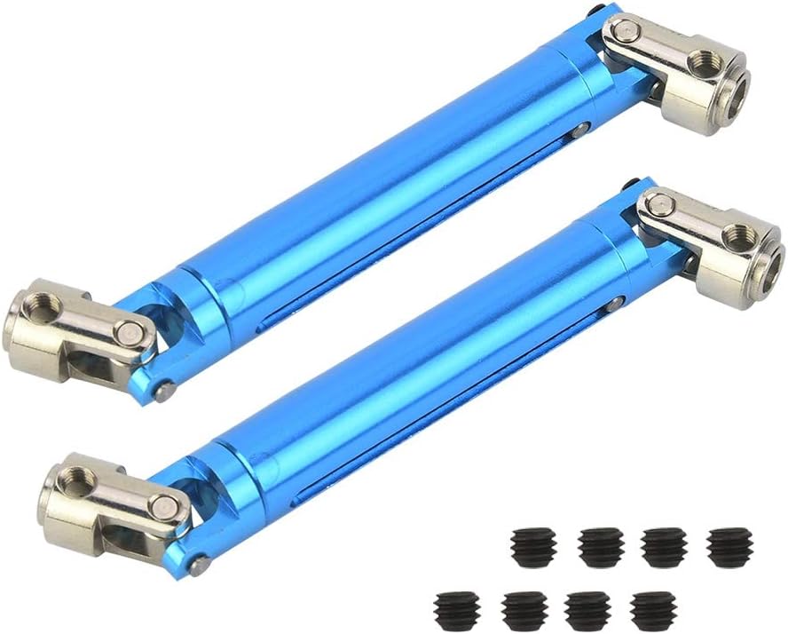 Eje de transmisión de coche Rc, 2 piezas de coche parte 110 eje de transmisión Rc accesorio para Rgt 86100 110 Rc Crawler Rc parte (azul)
