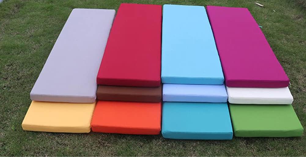 Funda de cojín para patio al aire libre, impermeable, de mimbre para jardín, sofá biplaza, tapete de banco fresco, tapete largo para silla de