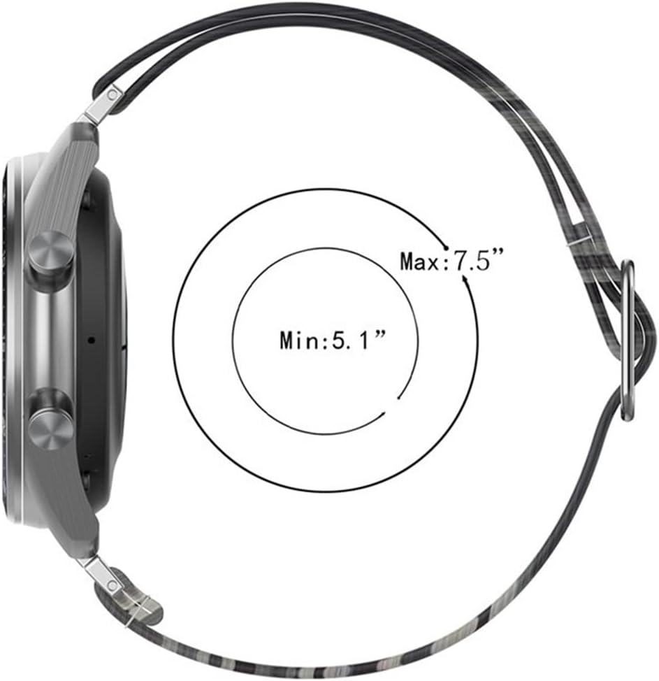 YANLITIAN – Correa inteligente ajustable de nailon compatible con Huawei Watch GT 2 Pro, correa de reloj Honor GS ProES Huawei GT2 Pro de 0.787 in y
