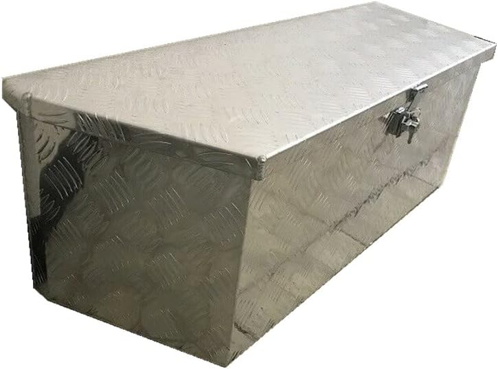 Caja de herramientas de lengua de remolque de aluminio de 35 “Almacenamiento debajo de la cama