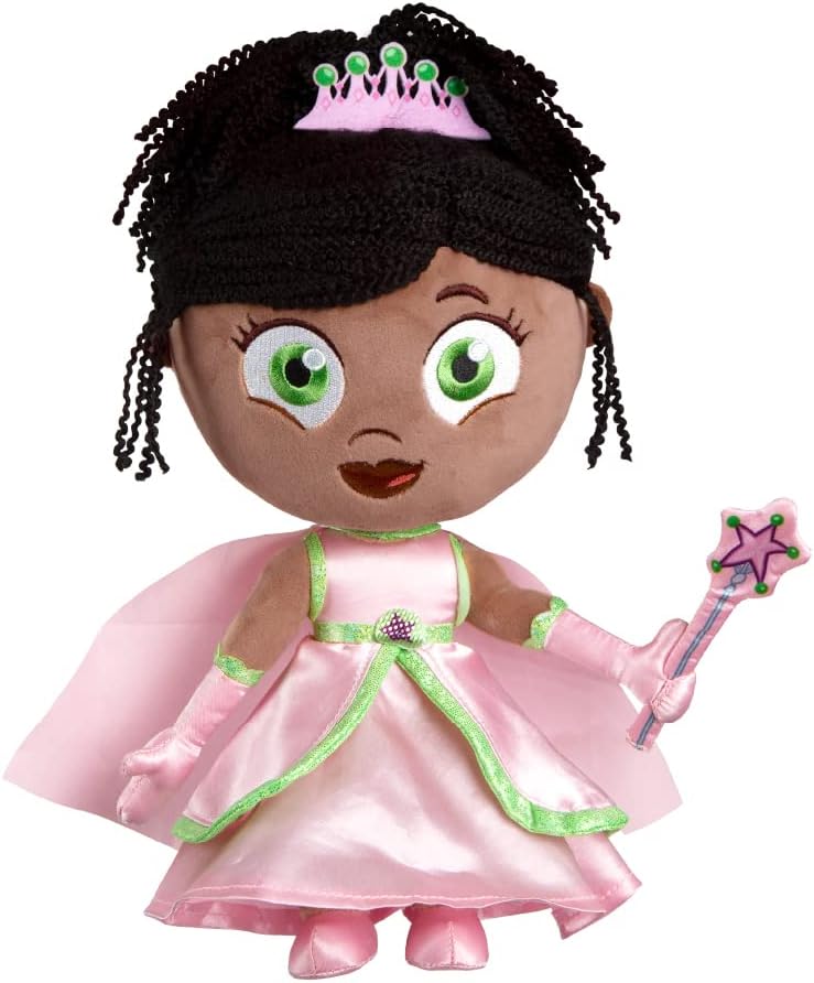 Mighty Mojo Super Why Plush – Super Why Princess Presto – Muñeca de peluche de 10 pulgadas – Juguete educativo oficial de PBS para niños