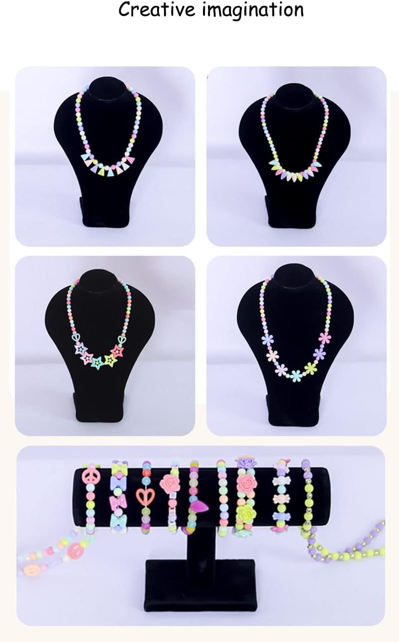 Zhetwour Cuentas de bricolaje para hacer joyas, kit de cuentas de unicornio para hacer pulseras para niñas con concha de estrella de mar de perla,