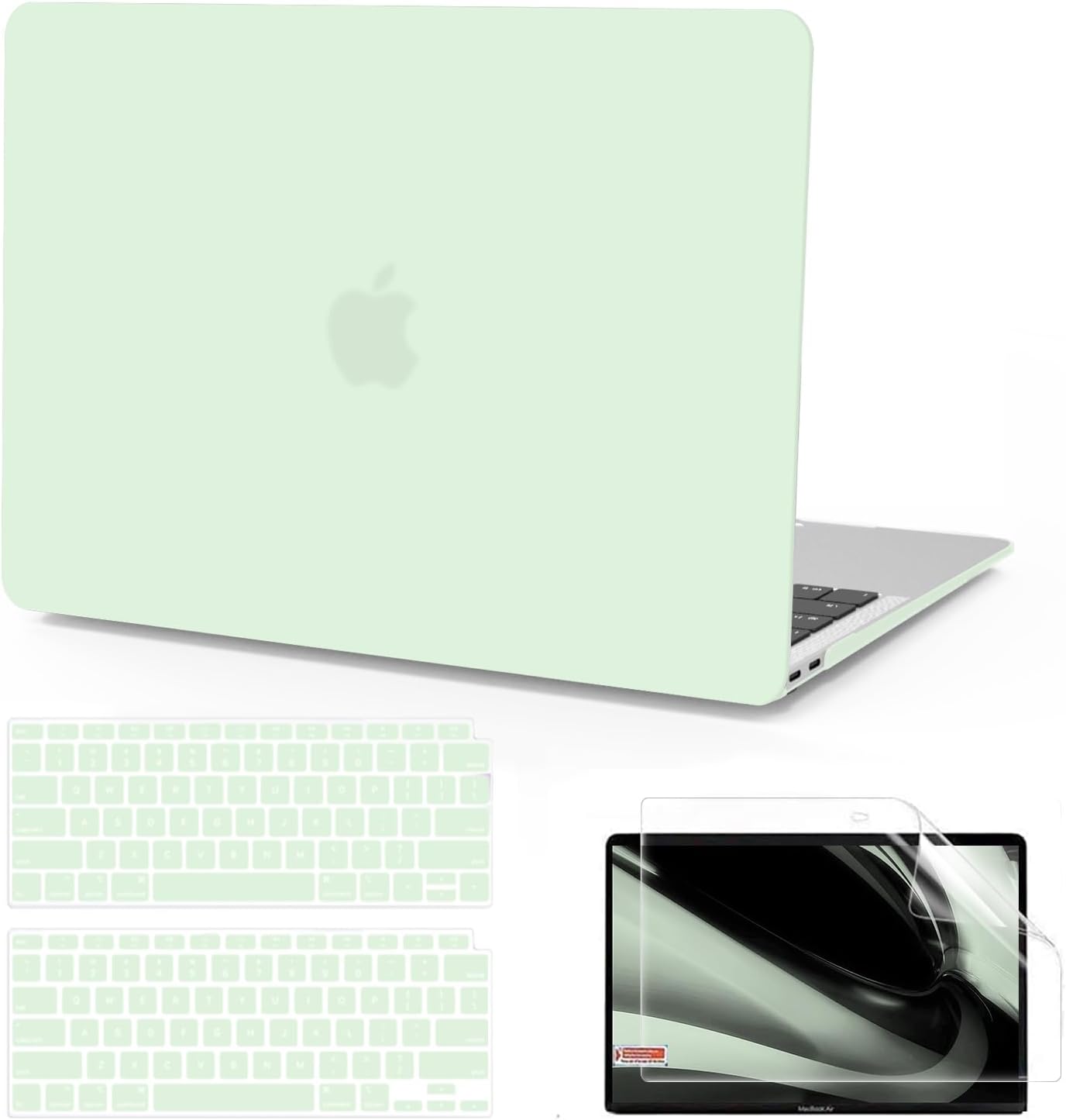 B BELK Funda compatible con MacBook Air de 13 pulgadas 2022 2021 2020 2019 2018 A2337 M1 A2179 A1932 Touch ID, carcasa rígida de plástico mate,