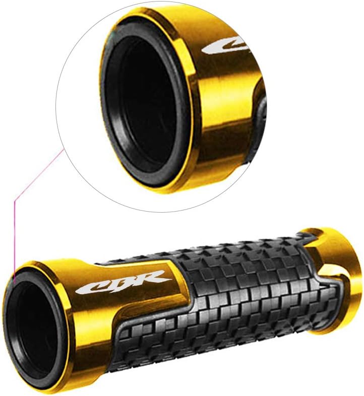 Motocicleta antideslizante manillar Grips 78 “0.866 in mango de goma para CBR60F CBR125R 150R 250R CBR400 NC23 NC29 CBR600 F2 F3 F4 F4i CBR600RR
