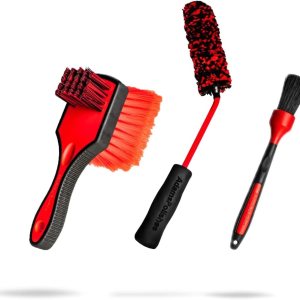 Adam’s Polishes Paquete de cepillos para ruedas detalladas, cepillos de limpieza de automóviles para limpiadores de ruedas y neumáticos, incluye Adam’s Polishes Paquete de cepillos para ruedas detalladas, cepillos de limpieza de automóviles para limpiadores de ruedas y neumáticos, incluye