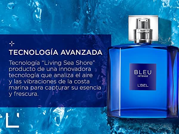 L’BEL – Bleu Intense Perfume para Hombre Larga Duración 3.4 fl oz3.4 Oz
