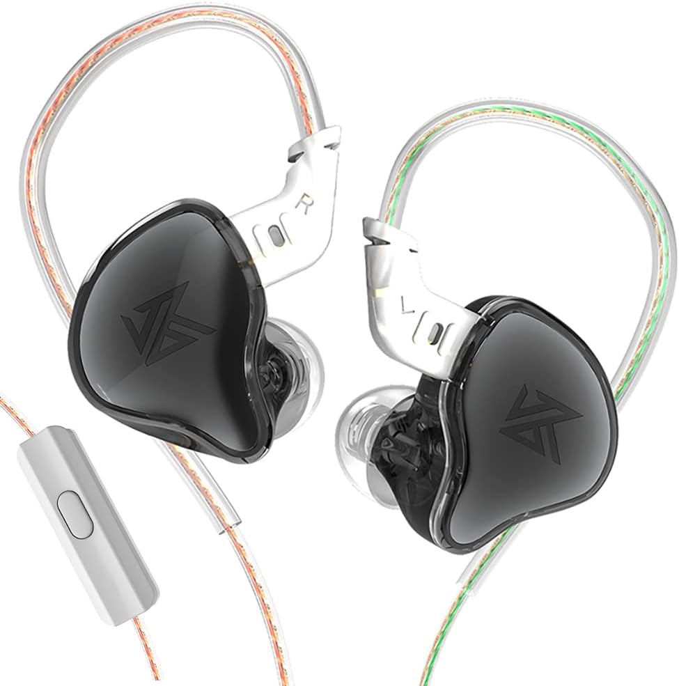 YINYOO KZ EDC – Auriculares con cable en los oídos, cómodos auriculares con controlador dinámico de 0.394in, cable desmontable para deportes Android