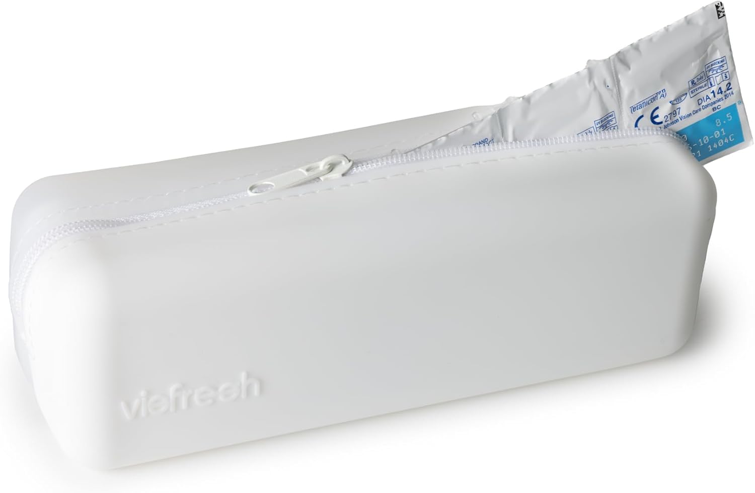 Visfresh Organizador desechable diario para lentes de contacto (blanco)