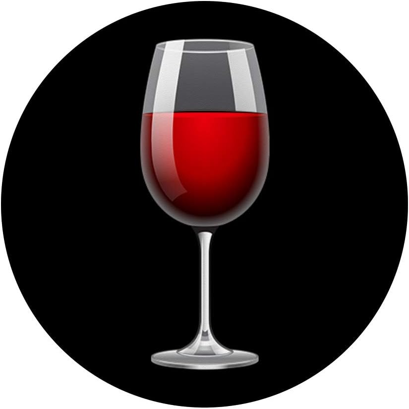 Vino tinto mamá cumpleaños Navidad vacaciones negro PopSockets intercambiables PopGrip