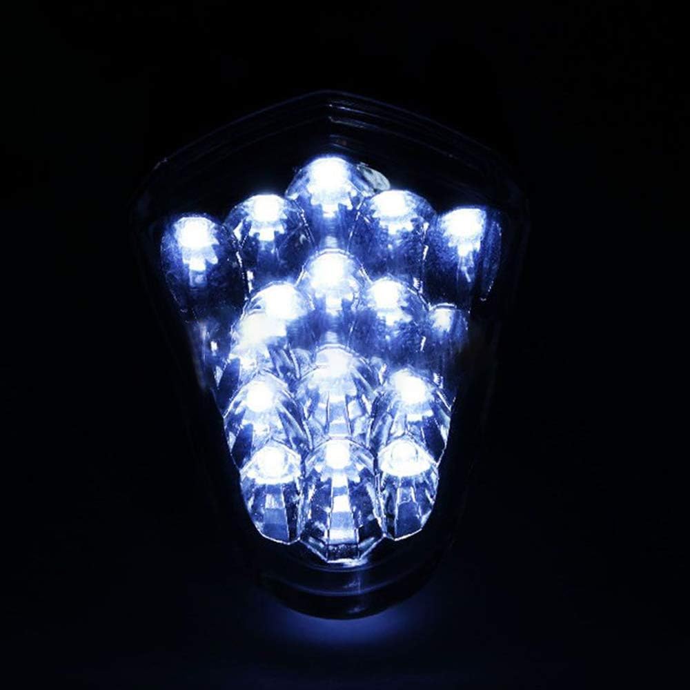 GUAIMI 12 LED ClaroLente Humo Centro Luz Piloto Luz Parabrisas 3rd Ojos para YZF-R6 2006-2007 -Transparente