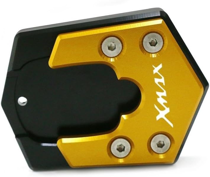 Motorcycle Side Stand pad CNC Kickstand Motorcycle Foot Side Stand Extension Pad Support Plate Enlarge for Y&AMAHA X-MAX X MAX Xmax 300 125 250