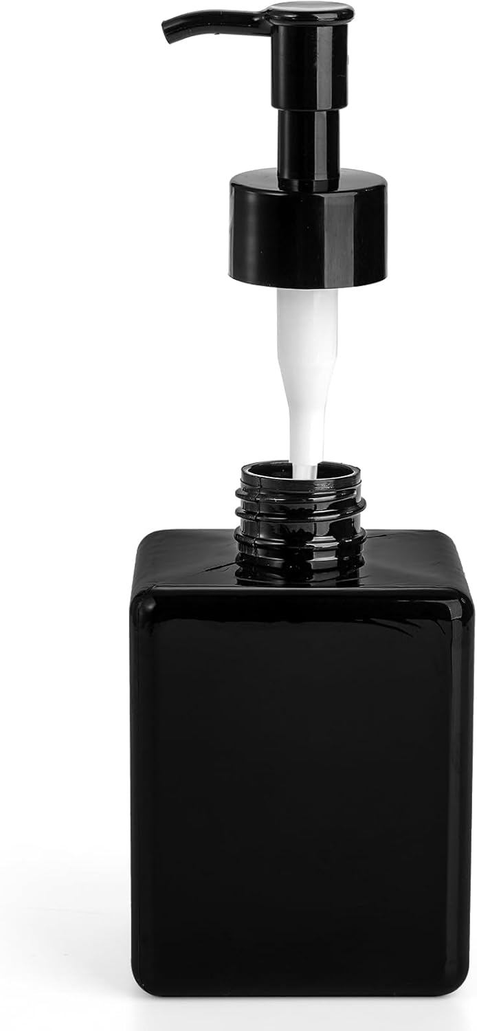 Okllen Paquete de 12 botellas dispensadoras vacías rellenables de botellas dispensadoras, botellas de plástico de champú y acondicionador de 12