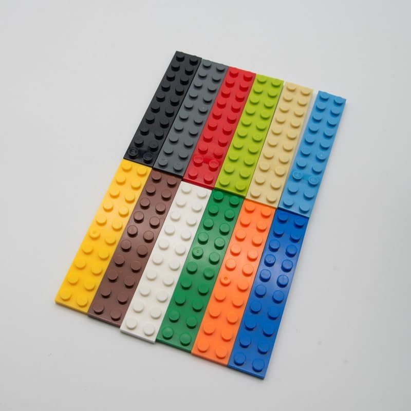 Platos clásicos beige a granel, placa beige 2×10, placas de construcción planas 100 piezas, compatibles con piezas y piezas de Lego 2×10 placas
