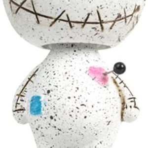 Adorno de cabeza temblorosa de Halloween, muñeca de vudú con base, decoración de tablero de instrumentos de automóvil, figura de vudú de terror, Adorno de cabeza temblorosa de Halloween, muñeca de vudú con base, decoración de tablero de instrumentos de automóvil, figura de vudú de terror,
