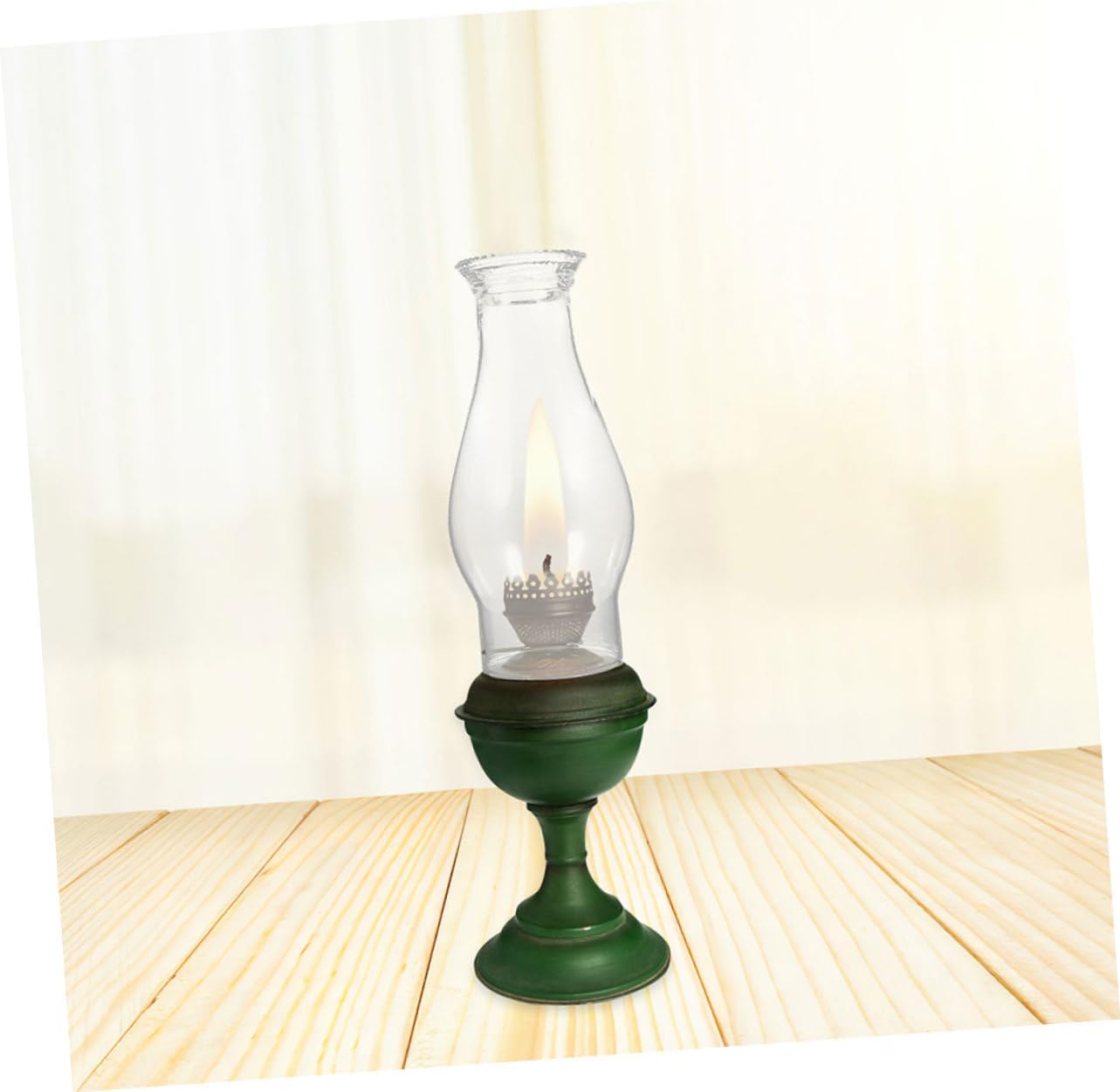 Angoily 2 unids vintage lámpara lámpara accesorios vintage pantalla lámpara de vidrio lámpara de queroseno chimenea de vidrio pequeña lámpara aceite