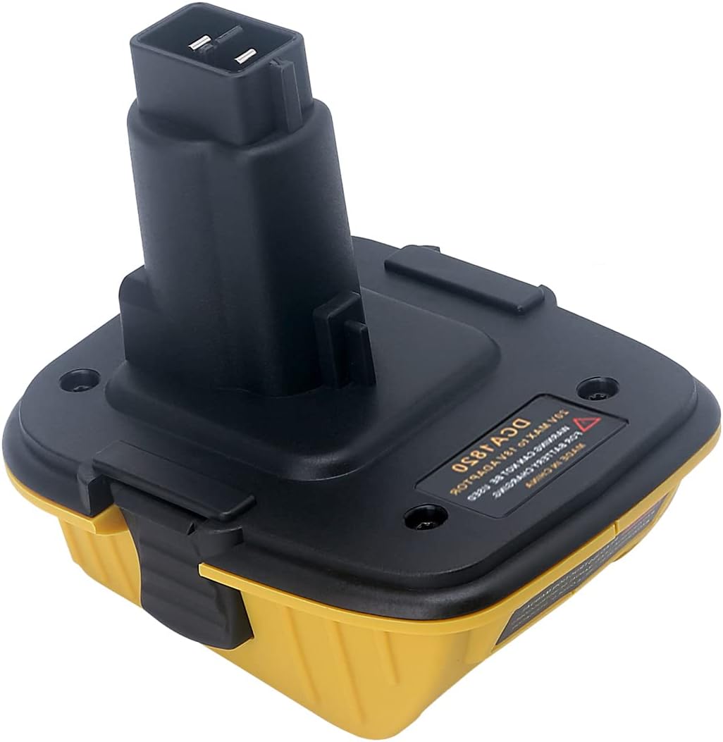 Adaptador de batería DCA1820 para DEWALT 18v a 20v Convertir 20V MAX XR Batería de litio DCB200 DCB201 DCB203 DCB204 DCB205 DCB206 a Dewalt 18V
