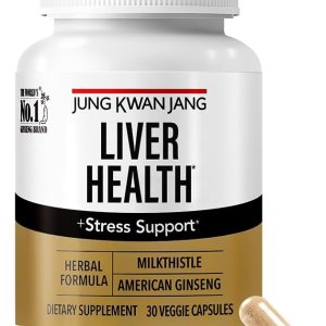 JungKwanJang Suplemento de salud hepática con cardo mariano 260 mg (silimarina) y ginseng americano 1,000 mg – Desintoxicación del hígado graso y JungKwanJang Suplemento de salud hepática con cardo mariano 260 mg (silimarina) y ginseng americano 1,000 mg – Desintoxicación del hígado graso y