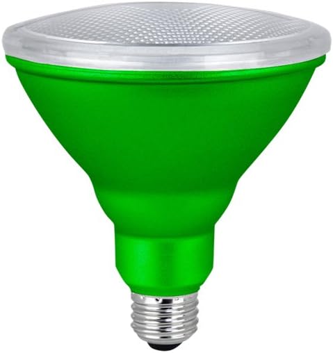 Xtricity Bombillas LED PAR38 LED verdes de inundación, 7 W, (equivalente a 40 W), impermeables, interioresexteriores, base media E26, luces de