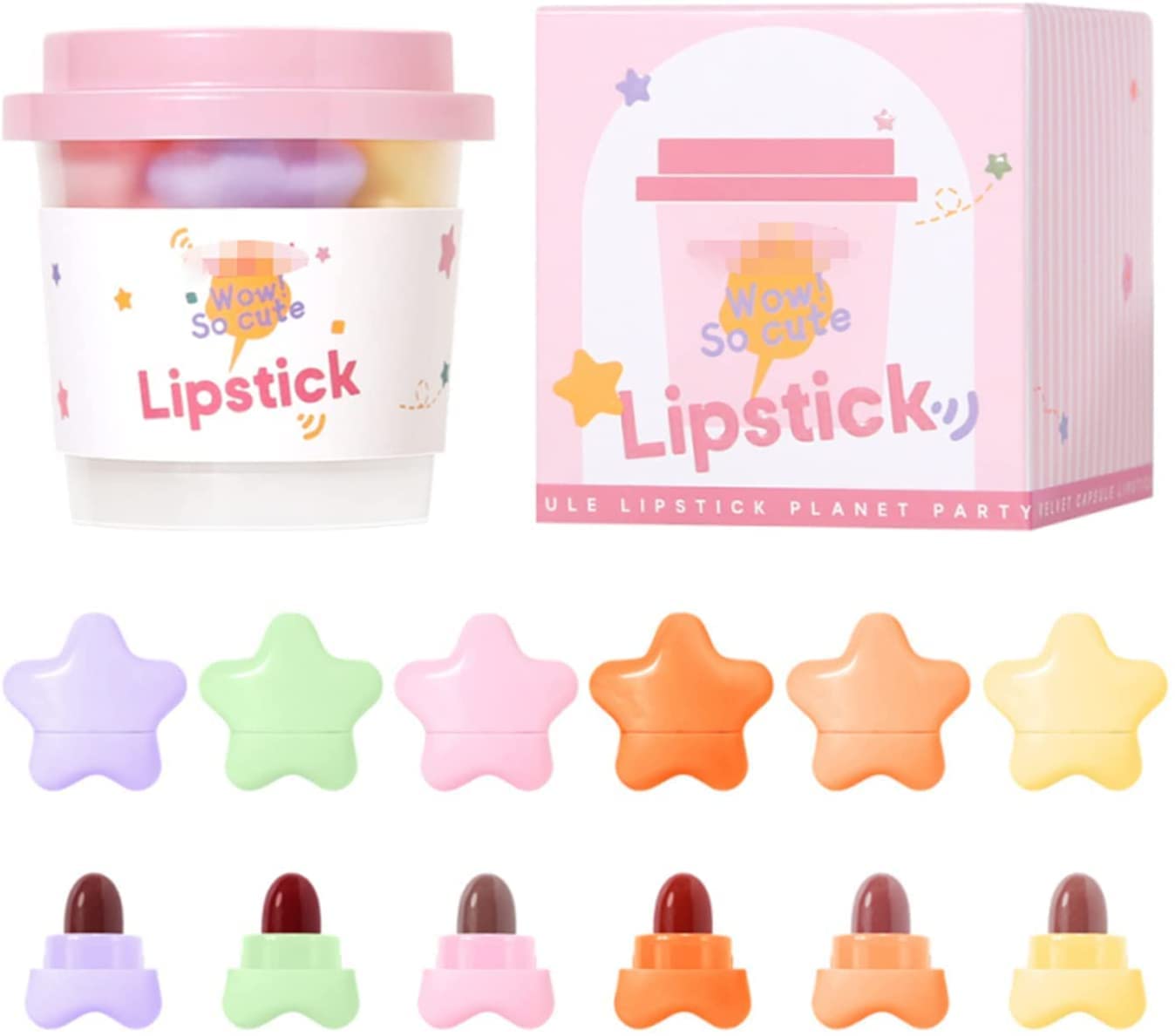Mini lindo juego de lápices labiales, 16 lápices labiales mate, 16 colores, terciopelo, impermeable, de larga duración, lápiz labial mate, juego de