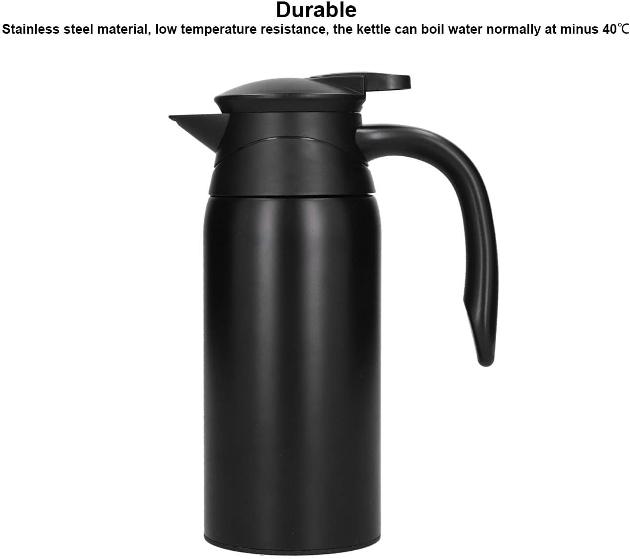 Olla de agua de gran capacidad para suministros de coche automático normalmente abierto modo dual (12V24V Mi Yi negro mate viene con una base)