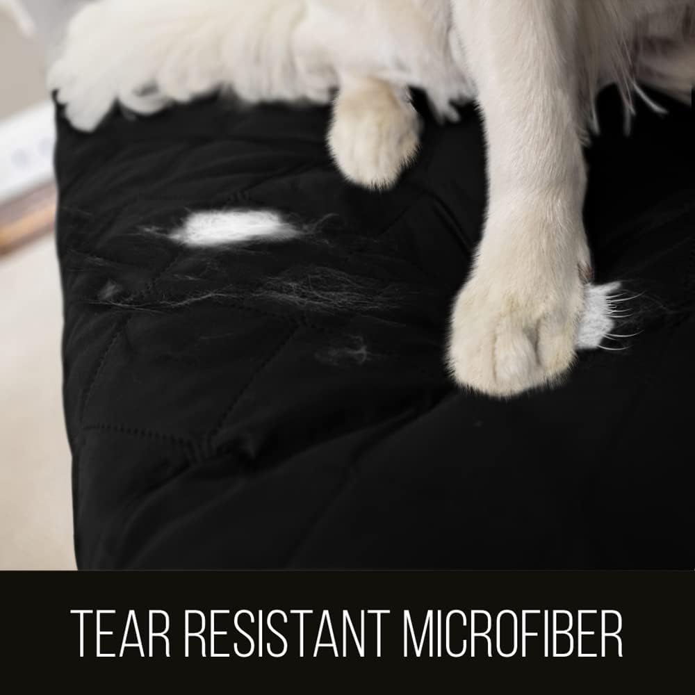 Sofa Shield – Funda de silla patentada, microfibra acolchada reversible, antimanchas y desgarros, ancho de asiento de 48pulgadas, para perros y