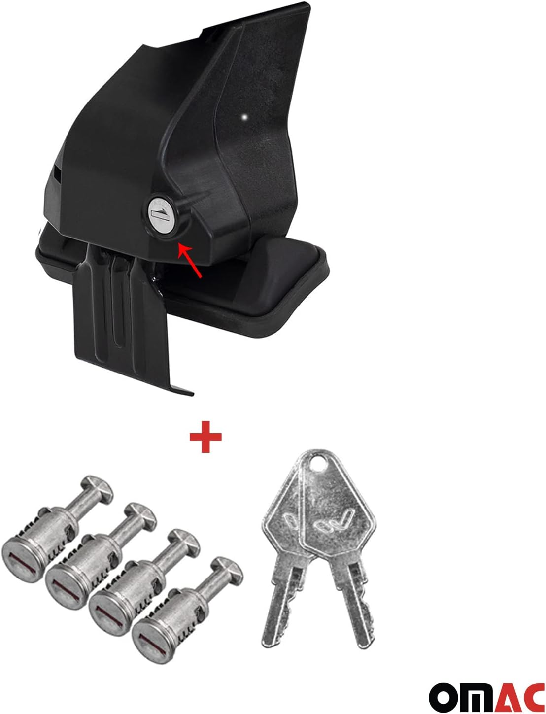 OMAC Juego de barras transversales de techo liso para Mazda CX-30 2020 a 2023, portaequipajes, 110 libras, aluminio, 2 piezas, negro