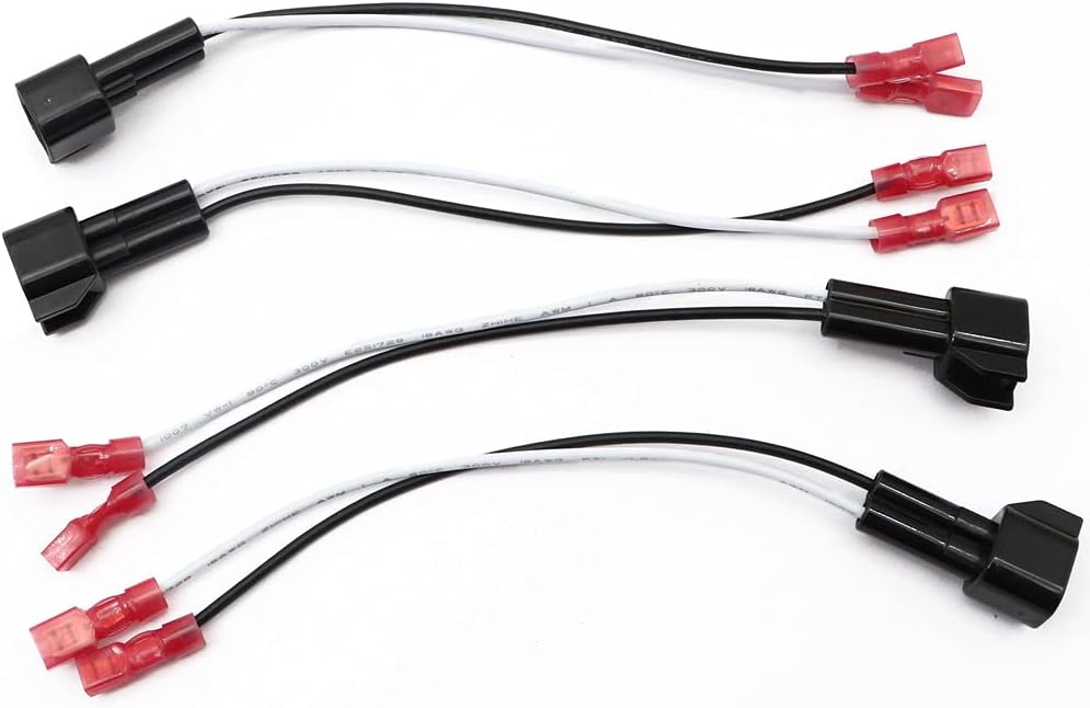 4 adaptadores de arnés de altavoz de puerta delantera y trasera compatibles con Ford F-150 1999 2000 2001 2002 2003 2004 2005 2006 2007 2008 2009