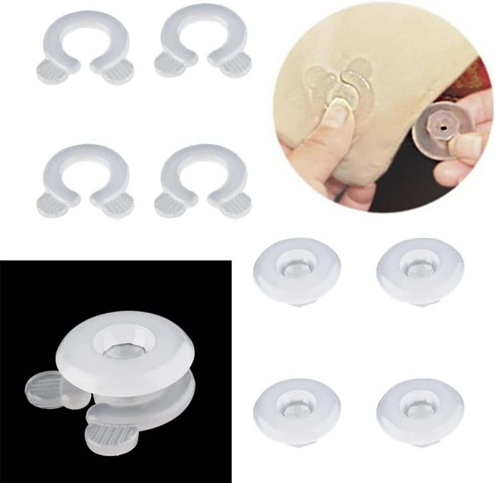ULTNICE 4 clips para sábanas, pinzas para sábanas, clip fijador de edredón, correas de soporte para sábanas para el hogar