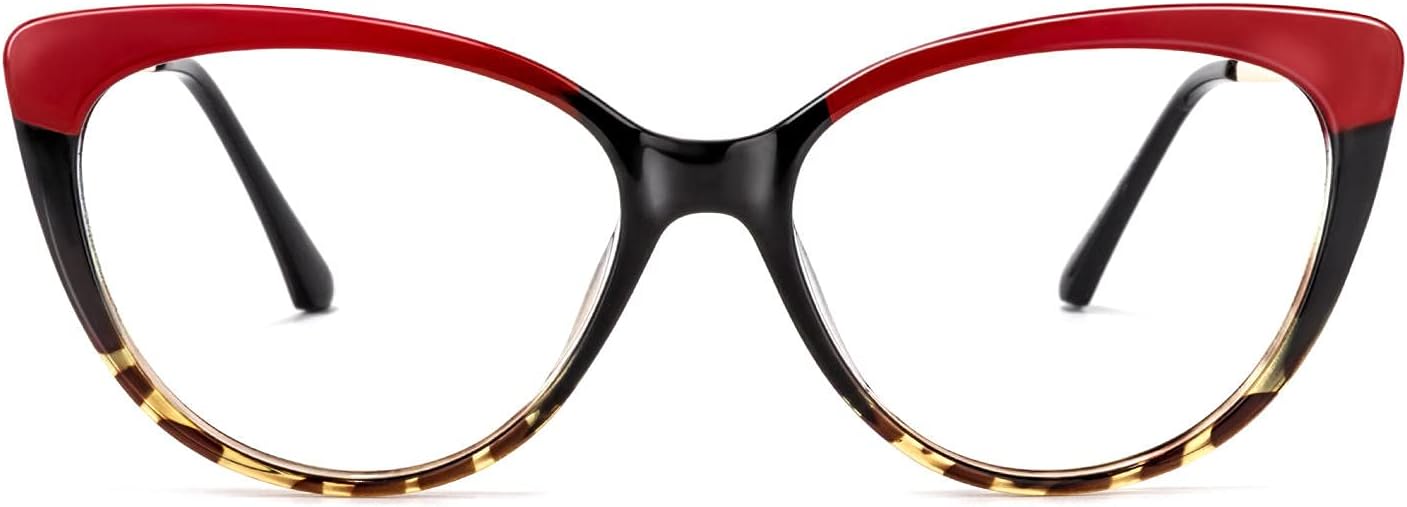 VOOGLAM Gafas de lectura de ojo de gato para mujer, anti luz azul, rayos UV, para lectores