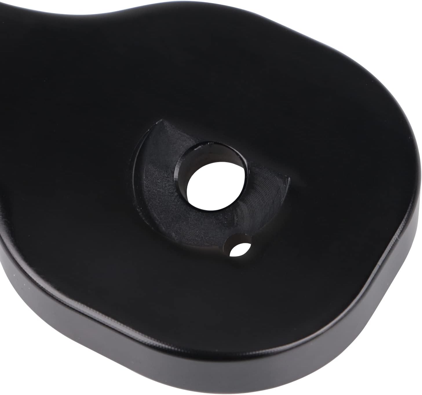 Adaptador de soportes de espejo retrovisor de motocicleta negro compatible con Harley Touring Batwing Bagger Electra Glide Street Glide Tri Glide