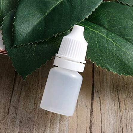 25 botellas de plástico transparente recargables de 0.1 fl oz, contenedor portátil suave y exprimible para líquidos con tapón y tapón de rosca, 25
