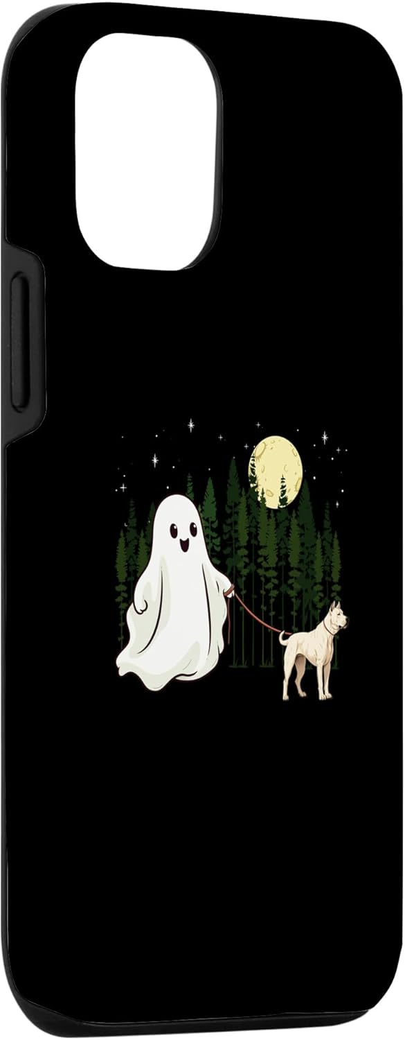iPhone 13 Dogo Argentino Walking Ghost Halloween Funny Kids Case