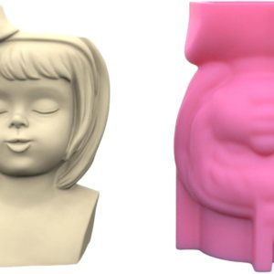 Bowknot Girl Flower Pot Molde de silicona Molde de concreto Candelabro de resina Molde de bricolaje para macetas suculentas Moldes de decoración de Bowknot Girl Flower Pot Molde de silicona Molde de concreto Candelabro de resina Molde de bricolaje para macetas suculentas Moldes de decoración de