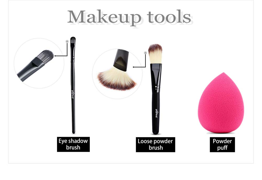 Joyeee Juego de regalo de maquillaje todo en uno, kit de maquillaje de viaje, paquete completo de maquillaje para principiantes, lápiz labial,