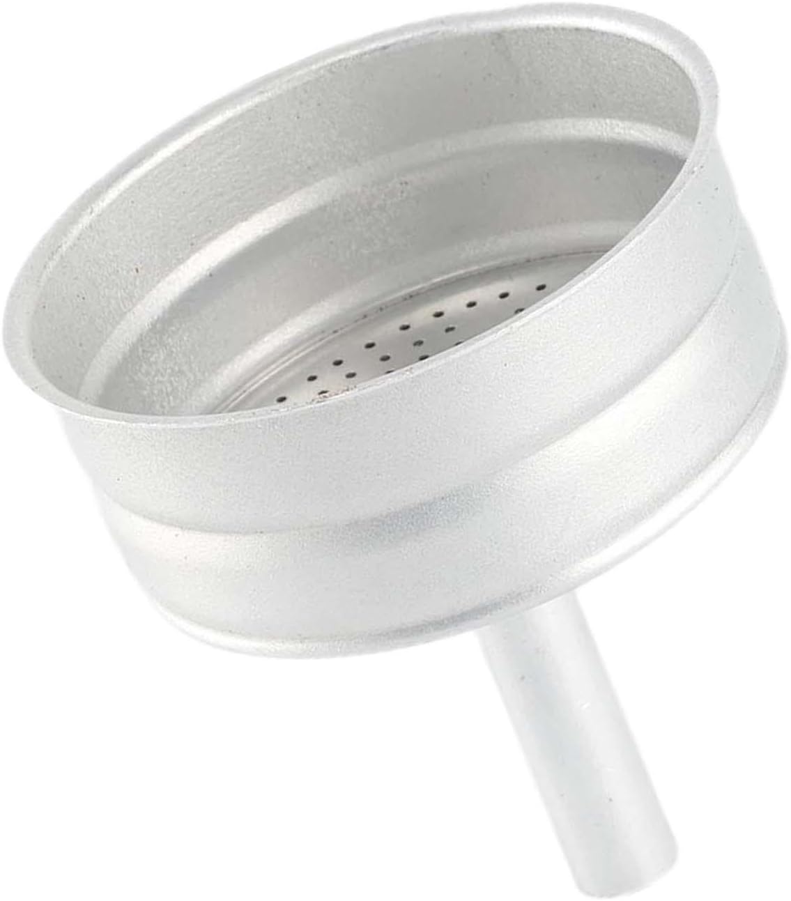 KLKCMS Embudo de olla Moka, embudo para cafetera, filtro de cafetera portátil, filtro de embudo para máquina de café expreso, accesorios para piezas