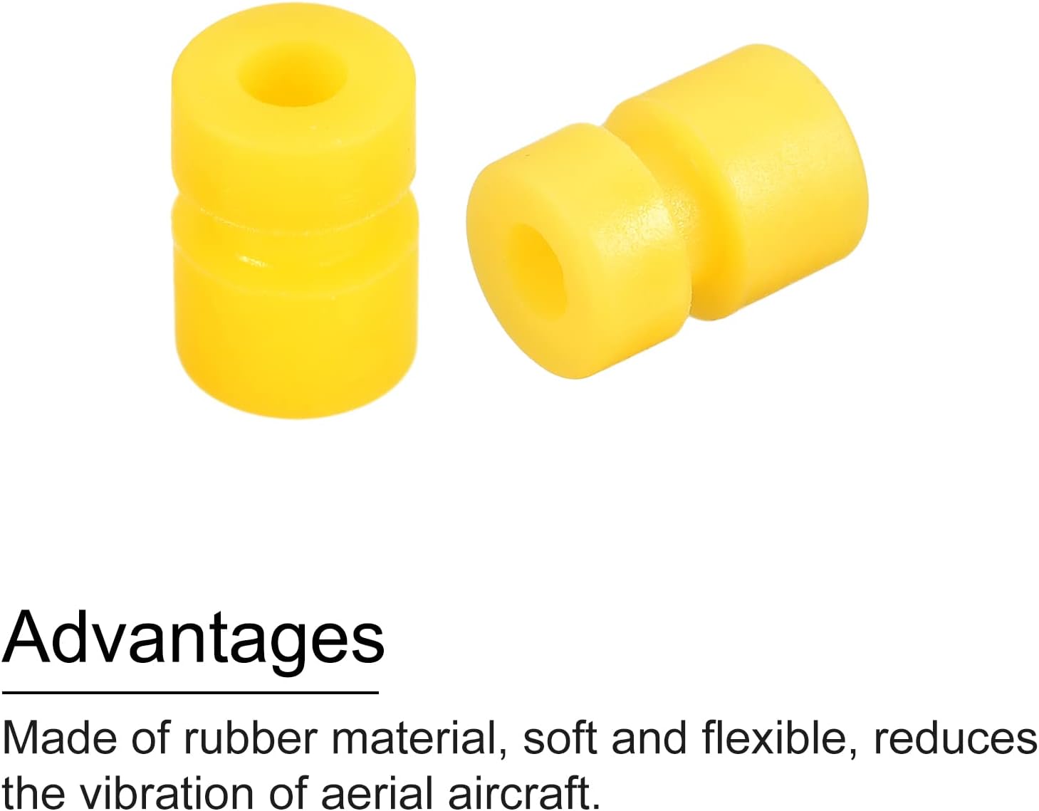 MECCANIXITY Bolas de goma antivibración RC para control remoto F4 F7 controlador de vuelo M2x6.0.236 in bolas de absorción de impactos (amarillo),