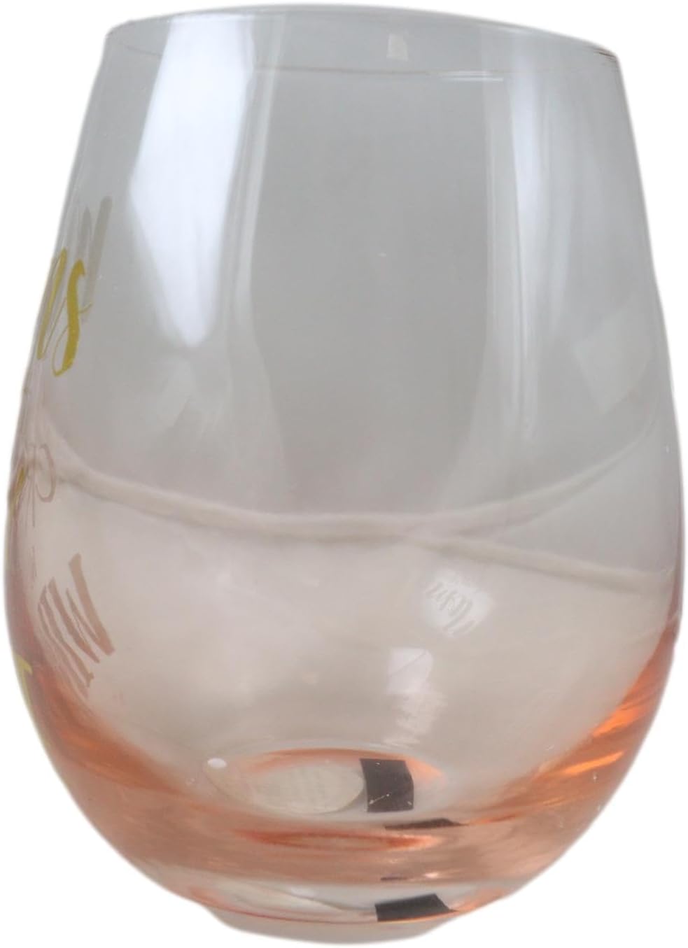 Ebros Gift Sonoma Collection ‘Mom’s Don’t Cry We Wine’ – Copa de vino sin tallo con base brillante de oro rosa con acabado metálico dorado (2)