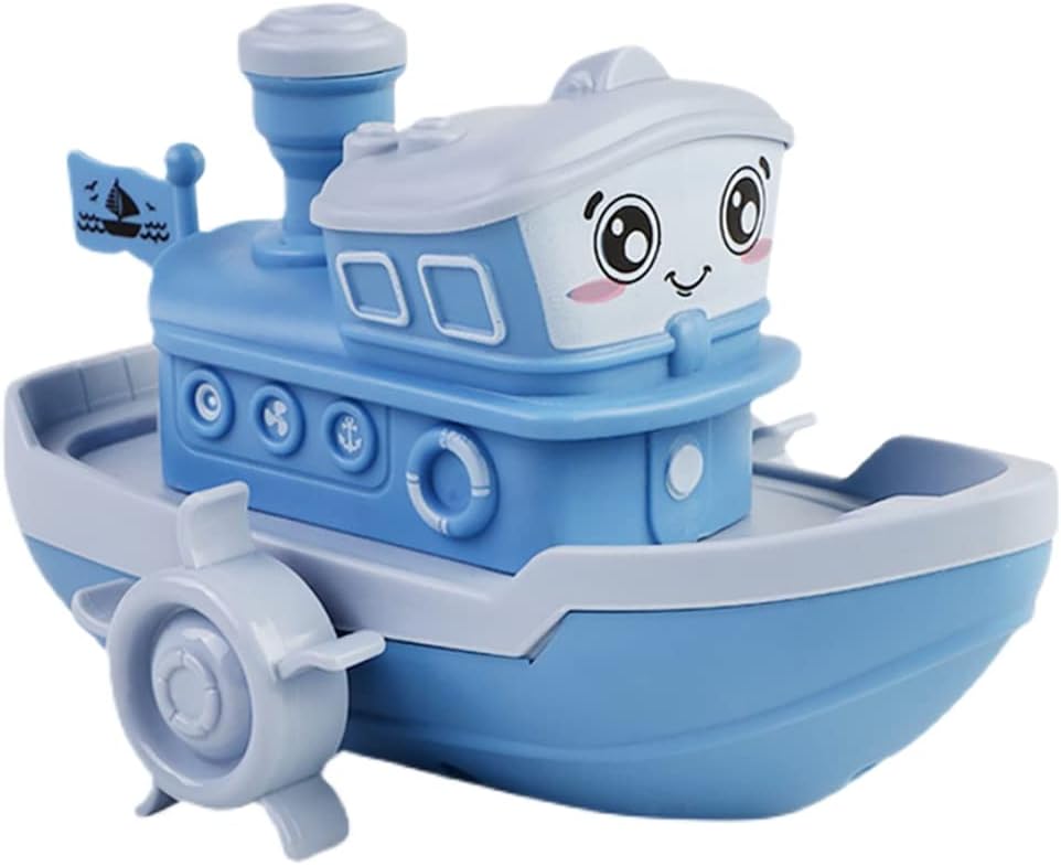 Juguete de baño de barco de vapor de cuerda para bañera, juguete de bañera de vapor, juguete de agua, mecánica, barco, piscina, juguete modelo de