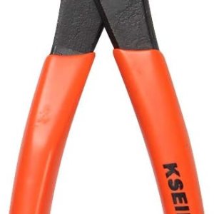 KSEIBI 141155 Alicates de corte de extremo de 8 pulgadas, mango de agarre negro, acero al cromo vanadio, pinza para carpintero, herramienta de KSEIBI 141155 Alicates de corte de extremo de 8 pulgadas, mango de agarre negro, acero al cromo vanadio, pinza para carpintero, herramienta de