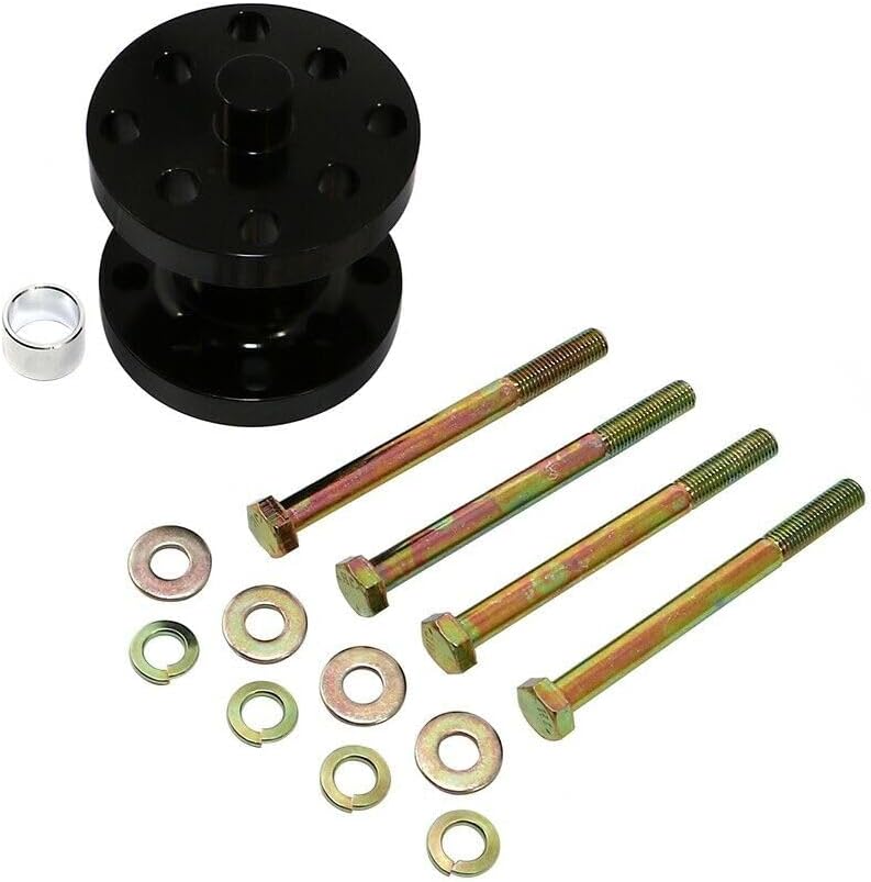 Espaciador universal de ventilador de aluminio negro Billet (3.50)