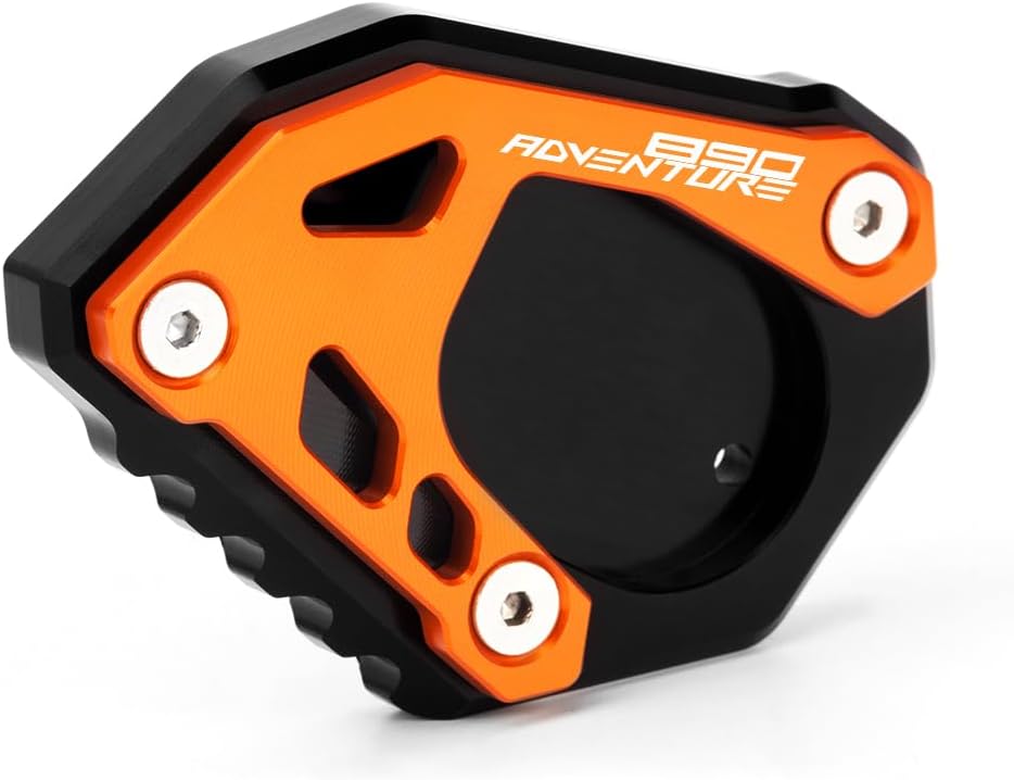 Placa de extensión para soporte lateral de motocicleta compatible con KTM 890 AdventureR 2020-2023  Soporte de almohadilla de pie 890 ADV 890ADV
