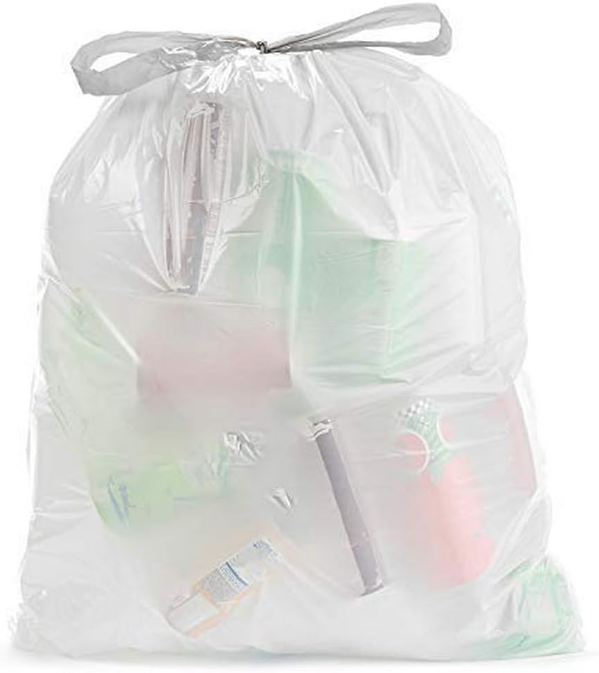 Ultrasac “Fits simplehuman P” – Bolsas de basura extra gruesas de 1.2 milésimas de pulgada (1.2 mil), color blanco, paquete de 200 unidades