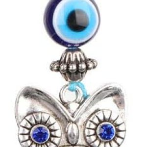 Llavero de búho de ojo malvado, amuleto de cristal turco Feng Shui, dije colgante de buena suerte para automóvil, hogar, oficina, Azul Llavero de búho de ojo malvado, amuleto de cristal turco Feng Shui, dije colgante de buena suerte para automóvil, hogar, oficina, Azul