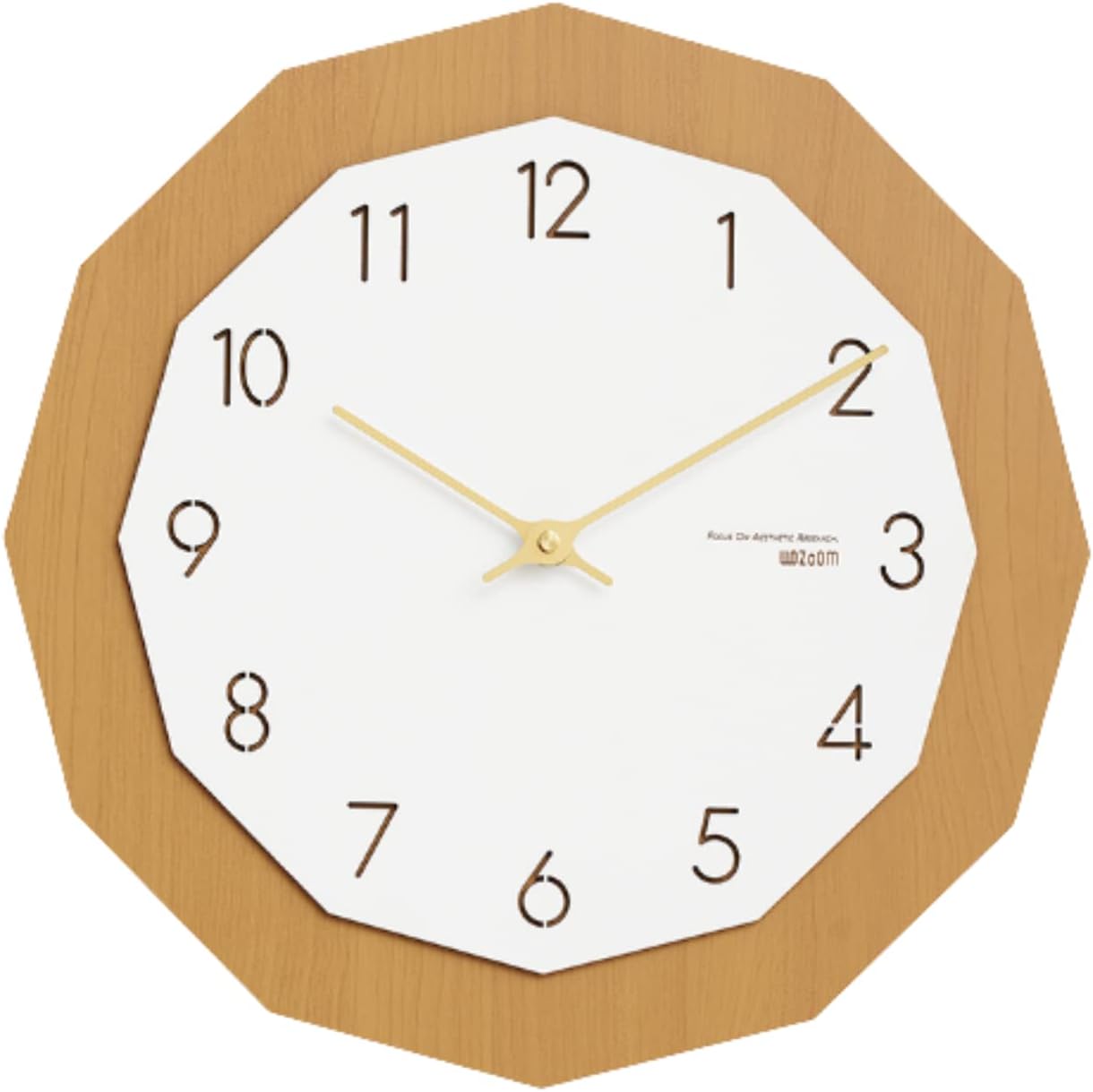 Reloj de pared Modern Minimalist Wall Clock 15 Inch Silent Battery Operated Round Wall Clock Nordic Style Wood Grain Wall Clock Decorative for Home