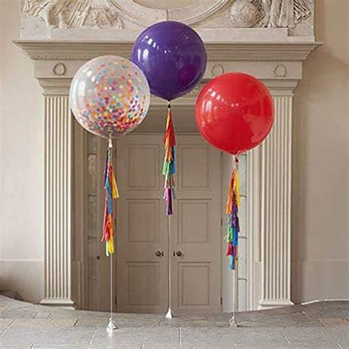 Globos redondos grandes de 36 pulgadas, paquete de 5 globos gigantes gruesos de colores surtidos para sesiones de fotos, bodas, baby shower,